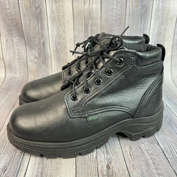 Thorogood Black Leather Boots Plain Toe Chukka 534-6906 Men's 6 US Women’s 7.5 - Picture 3 of 9